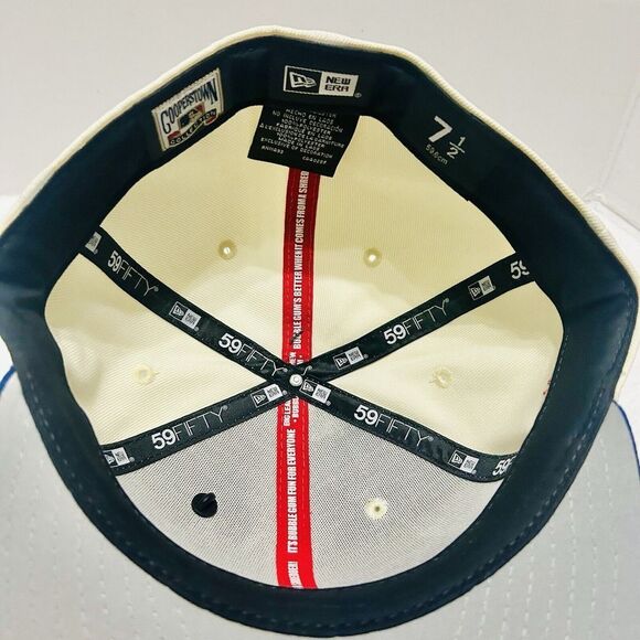 New Era New York Mets Big League Chew 59FIFTY Fitted Hat Cap White 7 1/2 - Picture 6 of 7